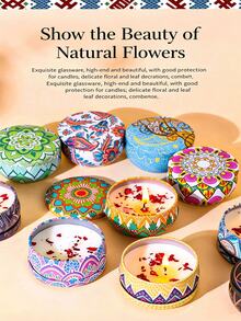 20/12/8/4/2/1pcs Vintage Pattern Smokeless Long-Lasting Scented Candles, Comes With Colorful Gift Box, Rich Fragrance, Suitable For Home And Hotel Room Decoration, Perfect Choice To Decorate Your Home And Bedroom. Also Great For New Semester, Halloween And Christmas Gifts - Multiple Styles - View 5