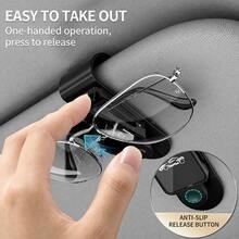 Sturdy Sun Visor Clip Fashion Glasses Holder - For Car Sun Visor, Glasses Hook Clip, Car Interior Sun Visor Accessory - A - View 9