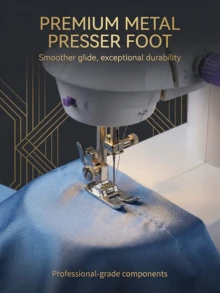 Mesin Jahit Listrik Desktop Multifungsi Portabel 202A, Peralatan Jahit Overlock Benang Ganda, Pemotong Benang Terintegrasi, Alat Jahit Rumah Tangga Ringkas, Cocok Untuk Pemula, Perbaikan Pakaian Dan Proyek Kerajinan DIY - Mauve Purple - View 7