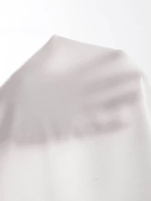 小碼女款秋季時尚百搭街頭風純色抓皺胸前細肩帶背心，秋冬疊穿背心上衣 - 白色 - 查看 5