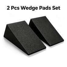 Squat Wedge Support Block, Suitable For Yoga, Strength Training And Deep Stretching, Squat Support Triangular Wedge Block, Deep Leg Bend Yoga Brick, Fitness Squat Wedge, EVA Leg Lift Stretching Inclined Board - Black - View 12