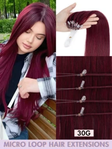 50pcs Ekstensi Rambut Manusia Mikro Ring dengan Manik-manik, Tidak Perlu Lem, Pemasangan Mudah dan Tak Terlihat, Cocok untuk Penataan Sehari-hari, Perayaan Hari Raya, Perlengkapan Sekolah, dan Pengantin - MultiWarna - View 66