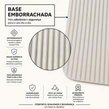 Tapete Doméstico Pet Para Comedouro 55x35cm Antirespingo Antiderrapante Decorativo - Multicolorido - Visão 3