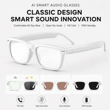 Wireless Smart Glasses With Audio And Voice Call Functions, Rechargeable Music Glasses With Built-In Microphone, Suitable For Hiking, Indoor And Outdoor Entertainment - View 2