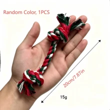 1pc Crochet Animal Dog Chew Toy Set, Handmade Soft Rope Knotted Cute Design, Suitable For Puppy Teething, For Dogs And Cats - Multicolor - View 9