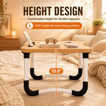 Portable Foldable Laptop Desk Tray With Cup Holder, For Bed/Sofa/Floor, Multipurpose Laptop Table Stand For Meal And Work, Suitable For Small Space - Multicolor - View 7