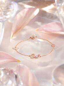 SWAROVSKI Swan Necklaces Bracelets Set For Women Gift - Swan Necklace & Bracelets Set - View 4