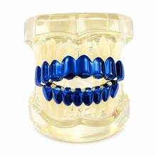 1pc Personalized Niche 8-Tooth Smooth Red/Pink/Green/Blue/Purple Hip Hop Teeth Grillz Party Halloween Funny Accessory Photography Prop Holiday Gift - Multicolor - View 5