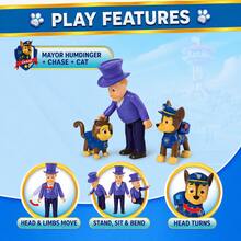 Anime Character Statues, Busts And Models, Spin Master PAW Patrol Mayor Goodway & Rubble Character Figure Set, Rotating Heads And Movable Limbs, Collectible Toy Figures, Desk Display Decorations, Idea For Birthday Gifts, Party Favor, Christmas Gift, Stocking Fillers, Fans - Multicolor - View 8