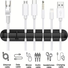 1Pc/3Pcs Cable Management Clips, Self-Adhesive Cable Organizer Clips For Desktop USB Charging Cables, Bedside Power Cords, Mouse Cables, PC Office Home Use - Multicolor - View 11