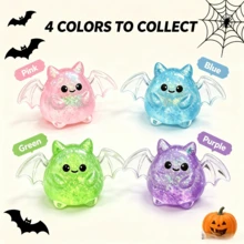 Cute Bat Design Glitter Squishy Toys: Transparent Bat Squishies Filled ...