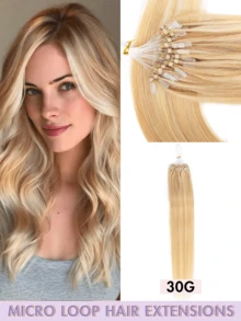 50pcs Ekstensi Rambut Manusia Mikro Ring dengan Manik-manik, Tidak Perlu Lem, Pemasangan Mudah dan Tak Terlihat, Cocok untuk Penataan Sehari-hari, Perayaan Hari Raya, Perlengkapan Sekolah, dan Pengantin - MultiWarna - View 50