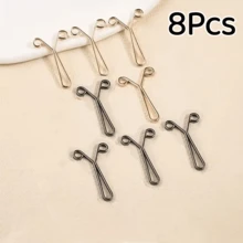 8/12Pcs Y-Shaped Scarf Clips Neck Clips Headscarf Veil Fixing Pins Accessories Scarf Buckles, Y-Shaped Waist Buckle, Waist Adjustment Buckle - Multicolor - View 26