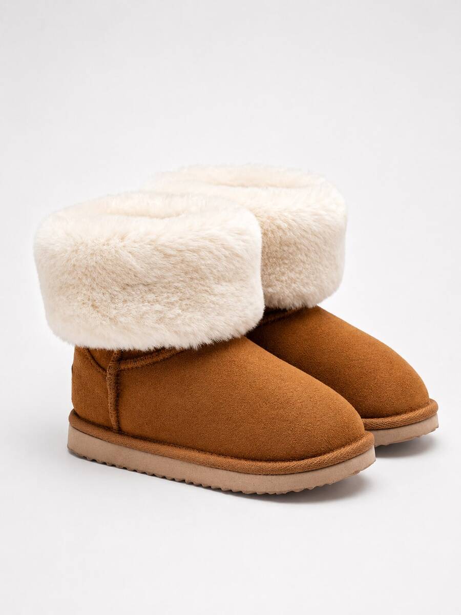 Moramora Camel White Girls' Boot - Camel - View 1