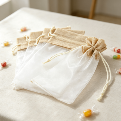 Organza Drawstring Pouches, 30 Pieces, 10 X 15 Cm, Small Gift Bags Suitable For Weddings, Parties, And Jewelry Storage