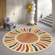1 tấm thảm tròn họa tiết mặt trời phong cách Bohemian, thảm phòng ngủ mềm mại thoải mái, thảm giặt được, phù hợp cho cửa trước, lối vào, hành lang, nhà bếp, phòng ngủ, ký túc xá, phòng ăn, thảm thân thiện với da, thảm phòng khách, thảm ghế sofa, thảm trải sàn, thảm trang trí nhà sáng tạo đa năng, thảm phòng khách lớn, thảm phòng ngủ, thảm tủ quần áo, trang trí phòng, quà tặng cho gia đình và bạn bè - Nhiều màu - Xem 3