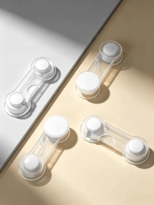 1/5/10 Adjustable Cabinet Safety Locks, No Drilling Needed, Secure Closure, Anti-Pinch Plastic Drawer And Door Locks, Home Safety Protection | Storage | Safety Protection - Thickened Upgraded Version - View 7