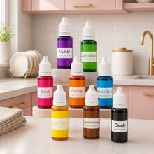 Liquid Cake Decorating Food Coloring Set, Multi-Color Baking Pigments, Suitable For Birthday Cakes, Wedding Desserts, Holiday Treats And Party Decoration Supplies - A - View 16