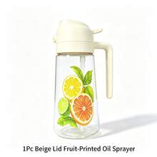 1pc Large Capacity Kitchen Oil Spray Bottle, Home Oil Storage Container, Air Fryer Accessory, Multi-Purpose Seasoning Dispenser; Can Hold Olive Oil, Vinegar, Soy Sauce And Other Liquids, Dual-Use, Leak-Proof And Easy To Clean, Combines Oil Spray And Oil Storage Functions. Perfect Gift For Wife, Mother On Holidays, Random Style And Color - View 15