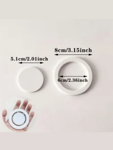 Reusable Ceramic Base Foot Molding Tool, Round Clay Trimming Aid, Practical Ceramic Foot Ring Shaping Tool, Suitable For Pottery Beginners And Handmade Clay Art Creation - Multicolor - View 6