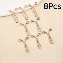 8/12Pcs Y-Shaped Scarf Clips Neck Clips Headscarf Veil Fixing Pins Accessories Scarf Buckles, Y-Shaped Waist Buckle, Waist Adjustment Buckle - Multicolor - View 20