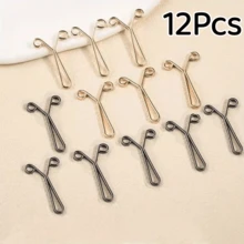 8/12Pcs Y-Shaped Scarf Clips Neck Clips Headscarf Veil Fixing Pins Accessories Scarf Buckles, Y-Shaped Waist Buckle, Waist Adjustment Buckle - Multicolor - View 14