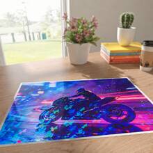 1 Roll Self-Adhesive Cold Laminating Film, Holographic Sticker Self-Adhesive Overlay Film, Transparent Cold Press Vinyl Craft Film, No Heating Or Laminating Machine Required, Suitable For School And Office, Handmade DIY - Crushed Gemstone - View 3