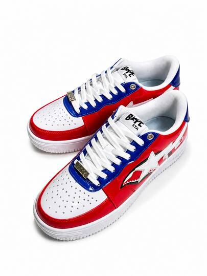 Zapatillas de plataforma unisex A Bathing Ape BAPE STA, zapatillas bajas de skate callejero para atuendos diarios de pareja