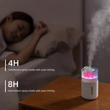 SOKANY Eternal Flower Humidifier, USB Aromatherapy Humidifier, Dual Speed Mist Mode, Multiple Color Ambient Light, 180ml Water Tank, Quiet Hydration, Nano-Level Fine Mist, Suitable For Home/Bedroom/Car And Other Scenes - Multicolor - View 5