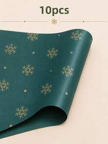 10 Sheets Christmas Floral Leaf Pattern Tissue Paper, Christmas Tree, Candy, Stars - Size 50 X 35cm, Handmade Wrapping Paper, Easy To Protect Items, Gift Box Filler, Party Decoration - Christmas Style Design, Durable Packaging, Holiday Wrapping - 50*70cm/19.7*29.6in - View 14