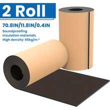 1/2 Roll High-Density Self-Adhesive Sound-Insulating Panel, Acoustic Sound-Absorbing Wall Panel, Noise Reduction, Heat-Resistant, Moisture-Proof, Suitable For Recording Studio, Cinema, Car, Home Decoration And Construction Material - Multiple Styles - View 4
