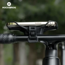 ROCKBROS 1PC Bicycle Silicone Mobile Phone Holder – Highly Elastic Silicone, Portable And Easy To Install - Black - View 8