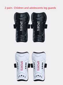 2 Pairs Children & Youth Professional Football Cycling Shin Guards, Soccer Socks, Shin Guard Sleeves, Leg Guards - Multicolor - View 15