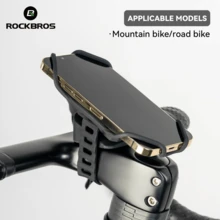 ROCKBROS 1PC Bicycle Silicone Mobile Phone Holder – Highly Elastic Silicone, Portable And Easy To Install - Black - View 2