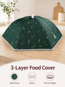 Large Round Foldable Vegetable Cover - Carbon Steel Frame With Fabric, Suitable For Kitchen Countertop And Dining Table Protection, Dust-Proof, Heat Retention, Vegetable Storage, Decorative Kitchenware, Sturdy Structure, Ideal For Cooking Enthusiasts, Fashionable Kitchenware, Durable Material, Food Protection Cover, Home Chefs - Multicolor - View 13