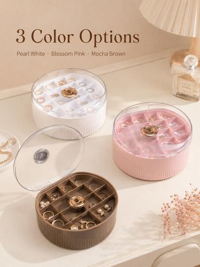 Transparent Jewelry Storage Box, Suitable For Storing Earrings, Necklaces, Jewelry, Small Gifts, Accessories, Etc., Transparent Jewelry Storage And Display Box, Suitable For Vanity Use