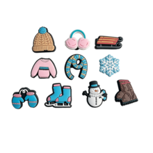 10 Buah Hiasan Sepatu Karet Lembut untuk Lemari Pakaian Musim Dingin, Motif Pakaian Musim Dingin yang Lucu, Dekorasi untuk Sepatu Bakiak, Hadiah Kecil yang Menyenangkan - MultiWarna - View 8