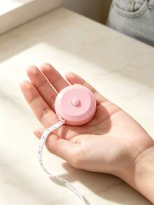 1pc Retractable Tape Measure, Used For Measuring Body Size, Sewing Soft Tape, Suitable For Fabric Cutting, Handmade Weight Loss Measurement, 60 Inch (1.5m) Double-Sided Ruler - A - View 3