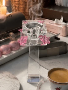 The New Incense Burner, A Stylish Gulf-Inspired Burner For Oud And Incense, Complements Your Elegance And Suits Your Home, Whether For Daily Personal Use Or Gatherings With Friends And Guests. This Burner Is Perfect For The Majlis (Sitting Room), Reception Areas, And Home Hospitality, And Makes A Wonderful Gift To Pair With Fine Incense For Brides, Special Occasions, And Wedding Favors. - pink 1pc - View 9