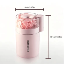 Eternal Flower Humidifier, USB Aromatherapy Humidifier, Dual-Speed Mist Mode, Multi-Color Ambient Light, 180ml Water Tank, Quiet Hydration, Nano-Fine Mist, Suitable For Home/Bedroom/Car And Other Scenes - Multicolor - View 11