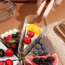 1pc Metal Adjustable Cake Cutter, All-In-One Cake Slicer, Non-Slip Soft Rubber Handle, One-Cut Slice And Hold Cake Without Crumbling, Suitable For Cake, Pizza, Pie, Bread, Home Baking Party Cake Dividing Tool, Easily Slice And Transfer Pastries, Easy To Clean Kitchen Gadget - View 7