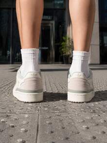 Adidas Men's Women's FORUM LOW CL Retro Colorblock Casual Everyday Minimalist Sneakers LA3797 - Apricot - View 4