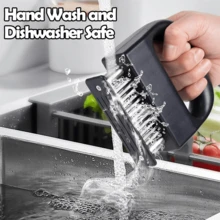 Pelunak Daging Stainless Steel 48 Jarum, Gagang ABS Hitam Anti Selip dengan Kunci Pengaman, Jarum Baja Tajam dengan Cepat Memecah Serat Daging, Cocok untuk Steak, Daging Sapi, Kalkun, Ikan, Berbagai Unggas untuk Memarinasi dan Memberi Bumbu, Alat Pra-pengolahan Dapur Rumah, Koki Keluarga Mudah Membuat Daging Empuk, Aksesori Memasak Daging Portabel dan Tahan Lama - MultiWarna - View 7