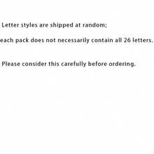 104/30pcs Random Mixed Style, Mixed Color Acrylic Letter Beads, Used For DIY Keychain Pendant, Bag Decoration, Phone Charm, Shoe Decoration - Transparent - View 3