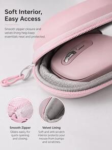 1pc Mouse Storage Bag, Multi-Functional Data Cable Organizer, Digital Accessories Storage Pouch, Anti-Collision Power Bank Plug And Mouse Protective Case, Wireless Mouse Storage Protective Shell, Portable Storage Bag - Multicolor - View 9