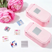 1PC/2PCS Layering Serrated-Edge Square Paper Punches For Junk Journal & Scrapbooking, Nesting Postage Stamp Style Craft Punches With Precision Alignment Cutout Design For Card Making - Stamp Machine - View 9