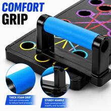 30-Hole Push-Up Board With Optional 2 Resistance Bands ,Skipping Rope ,Gripper, Multi-Functional Home And Gym Exercise Equipment, Push-Up Assistant, Chest Muscle Trainer, Strength Training Device - Black Push-up Board+Resistance Bands+Skipping Rope+Gripper - View 4