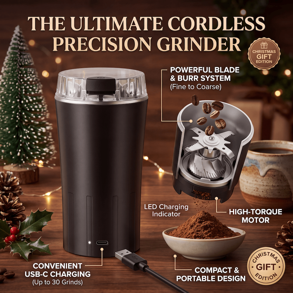 Home Small Grinder - Herbal Grain Coffee Grinder - Portable Electric Multifunctional Grinder, A Great Kitchen Helper | A Good Gift Choice