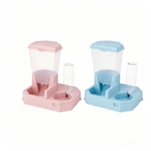 2‑In‑1 Automatic Pet Feeder And Water Dispenser, Large‑Capacity Food Storage Bucket, No Electricity Required, Detachable Food And Water Bowls For Easy Disassembly And Cleaning, Suitable For Feeding Food And Drinking Water For Cats And Small Dogs - 2-in-1 - View 4