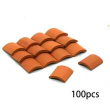 100pcs Mini Red Tile Model Building Set, Clay Material, Mini Tile Sculpture Landscape Accessories, DIY Faux Tile Model Garden Decoration - Other - View 12